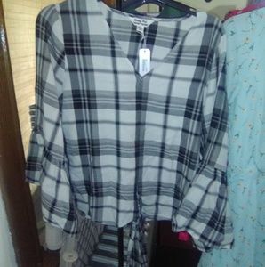 💥Krazy Kat | Long Sleeve Top | Flannel Design | S